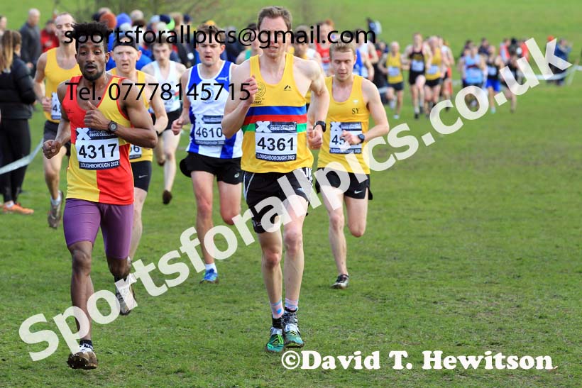 Senior Mens 2022 CAU Inter Counties Cross Country, Prestwold Hall, Loughborough.  Photo: David T. Hewitson/Sports for All Pics